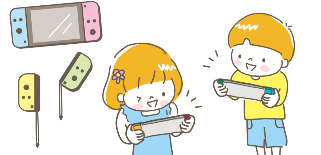 ゲームで遊ぶ子